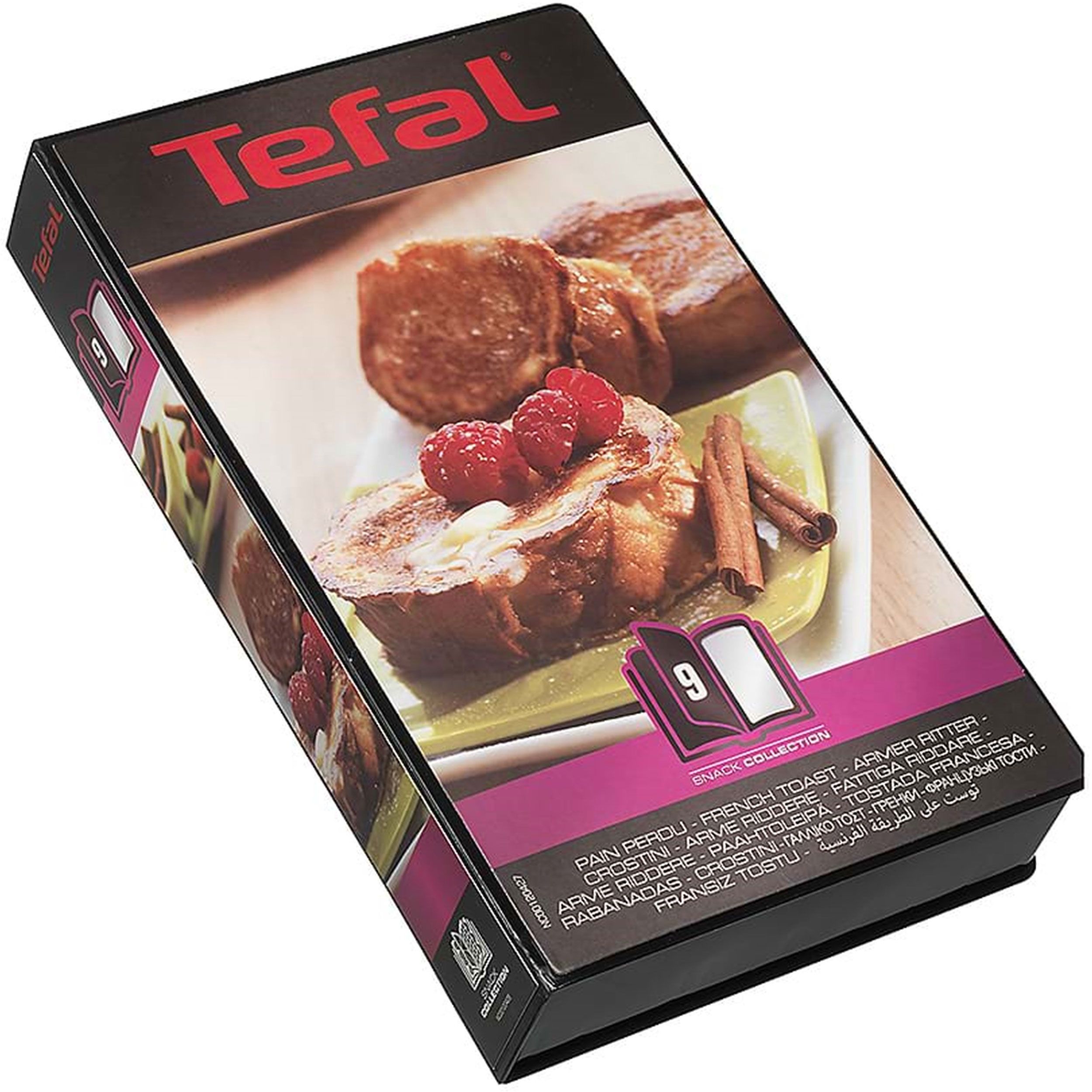 Tefal XA800912 Snack Collection Coffret de Plaque pour Pain Perdu avec  Livre de Recettes 4,4 x 15,5 x 24,2 cm + XA801612 Snack Collection Pl  Bagels Eu Accessoire pour Donuts : : Cuisine et Maison