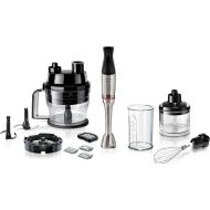 Blender de mână BOSCH Seria 6 ErgoMaster MSM6M8X1, 1200W, Control dinamic al vitezei, Ambreiaj ceramic durabil, Funcție impuls, 500ml, Sistem EasyClick, Culoare: Stainless Steel