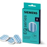 Set SIEMENS by IBEDA-CHEMIE TZ80002B - 00312438, 3 tablete decalcifiere, Acțiune 2în1 (îndepărtare calcar, protecție împotriva coroziunii), Conceput pentru a îmbunătăți aroma cafelei