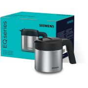 Cană termos SIEMENS Seria EQ TZ40001 - 17006781, 1 litru, H14cm, D12cm, Poate fi pusă direct sub ajutaje, Păstrează cafeaua caldă timp de câteva ore, Capac detașabil, Ușoară de curățat