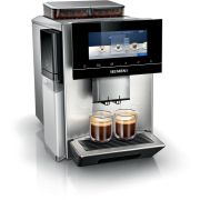 Espressor automat SIEMENS EQ900 Plus TQ907FZ3, 19bar, baristaMode, Home Connect, aromaSelect, autoCalc'n Clean, dualBean, beanIdent, Râșniță cu control electronic, Display iSelect 17.3cm, Rezervor 2.3l