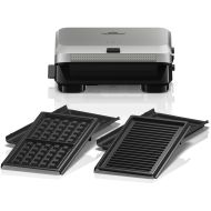 Sandwich maker BRAUN SnackMaker 5  SM5006 - 0X23100003, 800W, 2 seturi plăci, Negru argintiu