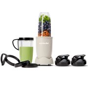 Blender nutribullet Pro Mineral NB910MASN - 0C22300113, 900W, Lamă de extracție, 2x cană Colossal de 900ml, Amestecare uniformă, Design simplu și compact, Ușor de curățat, Fără BPA, Bej