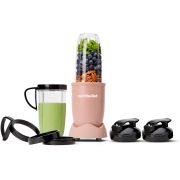 Blender nutribullet Pro Mineral NB910MACL - 0C22300114, 900W, Lamă de extracție, 2x cană Colossal de 900ml, Amestecare uniformă, Design simplu și compact, Ușor de curățat, Fără BPA, Roz