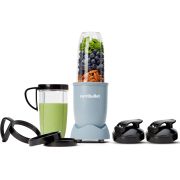 Blender nutribullet Pro Mineral NB910MASL - 0C22300116, 900W, Lamă de extracție, 2x cană Colossal de 900ml, Amestecare uniformă, Design simplu și compact, Ușor de curățat, Fără BPA, Albastru