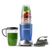 Blender nutribullet Pro 900 NB907BL - 0C22300053, 900W, Lamă de extracție, Cană Colossal de 900ml, Amestecare uniformă, Design simplu și compact, Ușor de curățat, Fără BPA, Blue