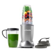 Blender nutribullet Pro 900 NB907S - 0C22300110, 900W, Lamă de extracție, Cană Colossal de 900ml, Amestecare uniformă, Design simplu și compact, Ușor de curățat, Fără BPA, Silver