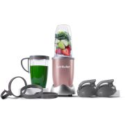 Blender nutribullet Pro 900 NB910RG - 0C22300017, 900W, Lamă de extracție, Cană Colossal de 900ml, Amestecare uniformă, Design simplu și compact, Ușor de curățat, Fără BPA, Rose Gold