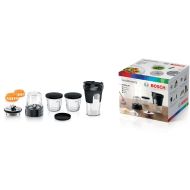 Set de accesorii 5în1 BOSCH TastyMoments MUZ45XTM1 - 00577187, Sticlă ToGo, Râșnită pentru ingrediente dure, Recipient sticlă depozitare, Pentru Serie 4 MUM5, Serie 2 MUMS2, MUM4 și MUMX