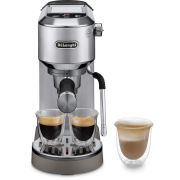 Espressor manual De'Longhi Dedica Duo EC890.M - 0132106349, 15 bari, 1450W, Rezervor apă 11l, Matt metallic