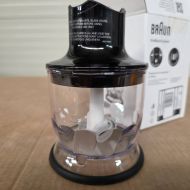 Tocător BRAUN MultiQuick MQ20BK - AX22110061, Capacitate 350ml, Sistem EasyClick, Ușor de asamblat, Bază anti-alunecare, Fără BPA, DW Safe, Negru