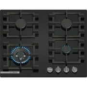 Plită pe gaz BOSCH Seria 4 PNK6B6K40, 60cm, Neagră