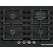 Plită pe gaz BOSCH Seria 4 PNP6B6K40, 60cm, Quartz, Neagră