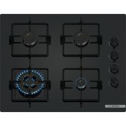Plită pe gaz BOSCH Seria 2 POH6B6K30, 60cm, Quartz, Neagră