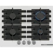 Plită pe gaz BOSCH Seria 6 PPP6A2I40, 60cm, Quartz, Albă