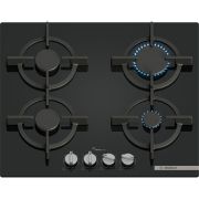 Plită pe gaz BOSCH Seria 6 PPP6A6I10, 60cm, Quartz, Neagră