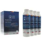 Lichid de decalcifiere BOSCH 00312089,  Pentru espressoare și cuptoare cu aburi, 4x250ml