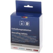 Set BOSCH 00312454, 12 tablete decalcifiere de 18g, Pentru aparate de cafea, fierbătoare sau dozatoare de apă fierbinte, Înlătură rapid calcarul, Îmbunătățește durata de viață