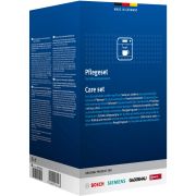 Set întreținere espressoare BOSCH Care Set 00312090, 4 flacoane decalcifiere, 10 tablete de curățare
