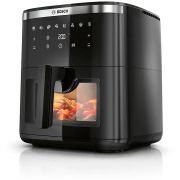 Friteuză cu aer cald BOSCH Serie 6 BOSCH MAF671B0,  Nominală 1800W, Volum coș 7.2l, 8 programe, Touch Control, Timer, 40~200°C, 63dBA, Neagră