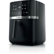 Friteuză cu aer cald BOSCH Serie 4 MAF462B0, Nominală 2050W, Volum coș 6.1l, 9 programe, Touch Control, Timer, 40~200°C, Încălzire superioară și inferioară, 63dBA, Neagră