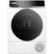 Uscător de rufe cu condensare și pompă de căldură BOSCH Serie 8 WQB246CNBY, 9kg, Clasa B, 800W, Ușă dreapta, Auto Dry, Smart Dry, Iron Assist, Half Load, EcoSilence Drive, Self Cleaning Condenser, 56dBA, Alb