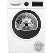 Uscător de rufe cu condensare și pompă de căldură BOSCH Serie 6 WQG243DMBY, 9kg, 15 programe, 600W, Clasa C, AutoDry, AntiVibration, Super 40', Sensitive Drying System, Half Load, Filtru EasyClean, Alb