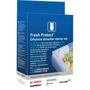Set BOSCH FreshProtect Ethylene Absorber Starter Set 17007846, Încetinește coacerea înlăturând etilena din aer, Prelungește prospețimea fructelor și legumelor, Eficace până la 6 luni