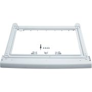 Kit de suprapunere BOSCH WTZ20410 - 00576101, Permite montarea uscătorului de rufe deasupra unei mașini de spălat (adâncime > 55cm)