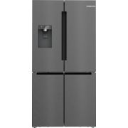 Combină frigorifică multi door BOSCH Seria 6 KFI96AXEA, 183x90.5cm, Oțel inoxidabil, Anti-Amprentă, Total No Frost, Neagră