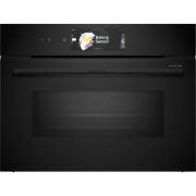 Cuptor încorporabil compact multifuncțional cu opțiune de microunde BOSCH Serie 8 CMG978NB1, accent line, 60x45cm, Negru