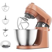 Robot de bucătărie planetar KENWOOD Go KZM35.000RD - 0W20011511, 800W (6 trepte și Turbo), Vas inox 4L, G6.30kg, Clay Red