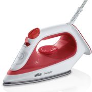Fier de călcat BRAUN TexStyle 1 SI1019RD - 0127407012, 1900W, Continuu 25g/min, Jet 120g, Rezervor 220ml, Vârf precizie, Cablu 1.9m, G1kg, Red