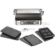Grătar electric BRAUN MultiGrill 9 Pro CG9167 - 0X17900008, 2200W, 2 plăci grill, 2 plăci griddle, 2 plăci waffle, Termometru, G11.95kg, Oțel inoxidabil / negru
