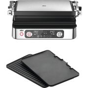 Grătar electric BRAUN MultiGrill 9 Pro CG9140 - 0X17900006, 2200W, 1 placă grill, 1 placă griddle, G7.44kg, Oțel inoxidabil / negru