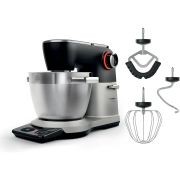 Robot de bucătărie planetar BOSCH Serie 8 MUMS8 Scale MUMS8ZS00, 1800W (7 trepte), Bol inox șlefuit 6l cu mânere, Set patiserie, Cântar, Cronometru, SoftStart, AirCooling, Carcasă metalică, Pearl Silver