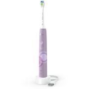 Periuţă de dinţi electrică Philips Sonicare 4100 HX3689/44, Senzor presiune, 1 mod, 2 intensități, SmartTimer, QuadPacer, O încărcare 14 zile, Lush Lilac Prismatic