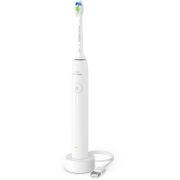 Periuţă de dinţi electrică Philips Sonicare 3100 HX4031/21, Senzor presiune, 1 mod, 3 intensități, Fluid Action, BrushPacer, SmartTimer, O încărcare 14 zile, Albă