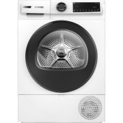 Uscător de rufe cu condensare și pompă de căldură BOSCH Serie 6 WQJ24201BY, Clasa D, 9kg, AutoDry, Rapid 40, Smart Dry, Home Connect, Half Load, Kit de evacuare apă, Filtru EasyClean, Alb