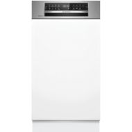 Mașină de spălat vase parțial încorporabilă BOSCH Serie 6 SPI6EMS21E, 45cm, Brushed Stainless Steel