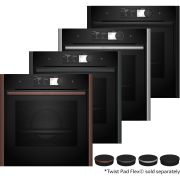 Cuptor încorporabil multifuncțional cu opțiune de aburi NEFF N 90 B69VY7MY0, 60x60cm, Flex Design