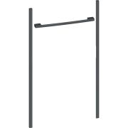 Kit instalare NEFF Flex Design Z9098AY0, 98cm, Pentru instalare seamless a unui cuptor de 60cm cu un cuptor cu microunde de 38cm, Anthracite grey