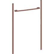 Kit instalare NEFF Flex Design Z9098BY0, 98cm, Pentru instalare seamless a unui cuptor de 60cm cu un cuptor cu microunde de 38cm, Brushed bronze