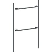 Kit instalare NEFF Flex Design Z9105AY0, 105cm, Pentru instalarea seamless a unui cuptor de 60cm cu un cuptor compact de 45cm, Anthracite grey