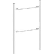Kit instalare NEFF Flex Design Z9105MY0, 105cm, Pentru instalarea seamless a unui cuptor de 60cm cu un cuptor compact de 45cm, Metallic silver