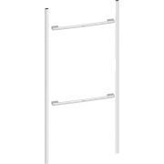 Kit instalare NEFF Flex Design Z912AMY0, 120cm, Pentru instalare seamless a unui cuptor de 60cm cu un cuptor compact de 45cm și cu un sertar de 14cm, Metallic silver