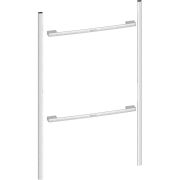 Kit instalare NEFF Flex Design Z990BMY0, 90cm, Pentru instalare seamless a două cuptoare de 45cm, Metallic silver