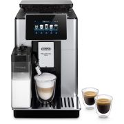 Espressor automat De'Longhi PrimaDonna Soul ECAM610.55.SB - 0132217053, 1450W, 19 bari, 2.2l, Spumare automată, Carafă LatteCrema, Râșniță inox, Boabe și Măcinată, Coffee Link App, Bean Adapt, Silver Black