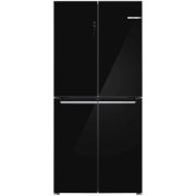 Combină frigorifică multi door BOSCH Seria 4 KMC85LBEA, Uși din sticlă, 189.5x85.5 cm, Negru