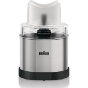 Râșniță de cafea și condimente BRAUN MQ60 - AX22110032, Sistem EasyClick, Din oțel inoxidabil, Bază/capac antiderapant, Fără BPA, Timpul maxim de operare este de 20 secunde, DW Safe, Stainless St